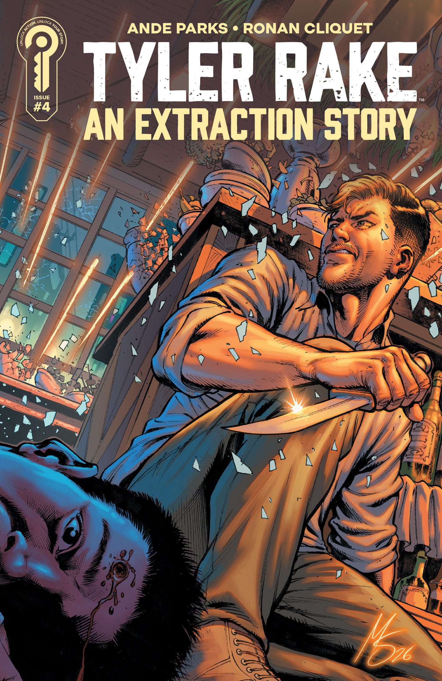 TYLER RAKE: AN EXTRACTION STORY #4 COVER B MARCO SANTUCCI 08/05/2026