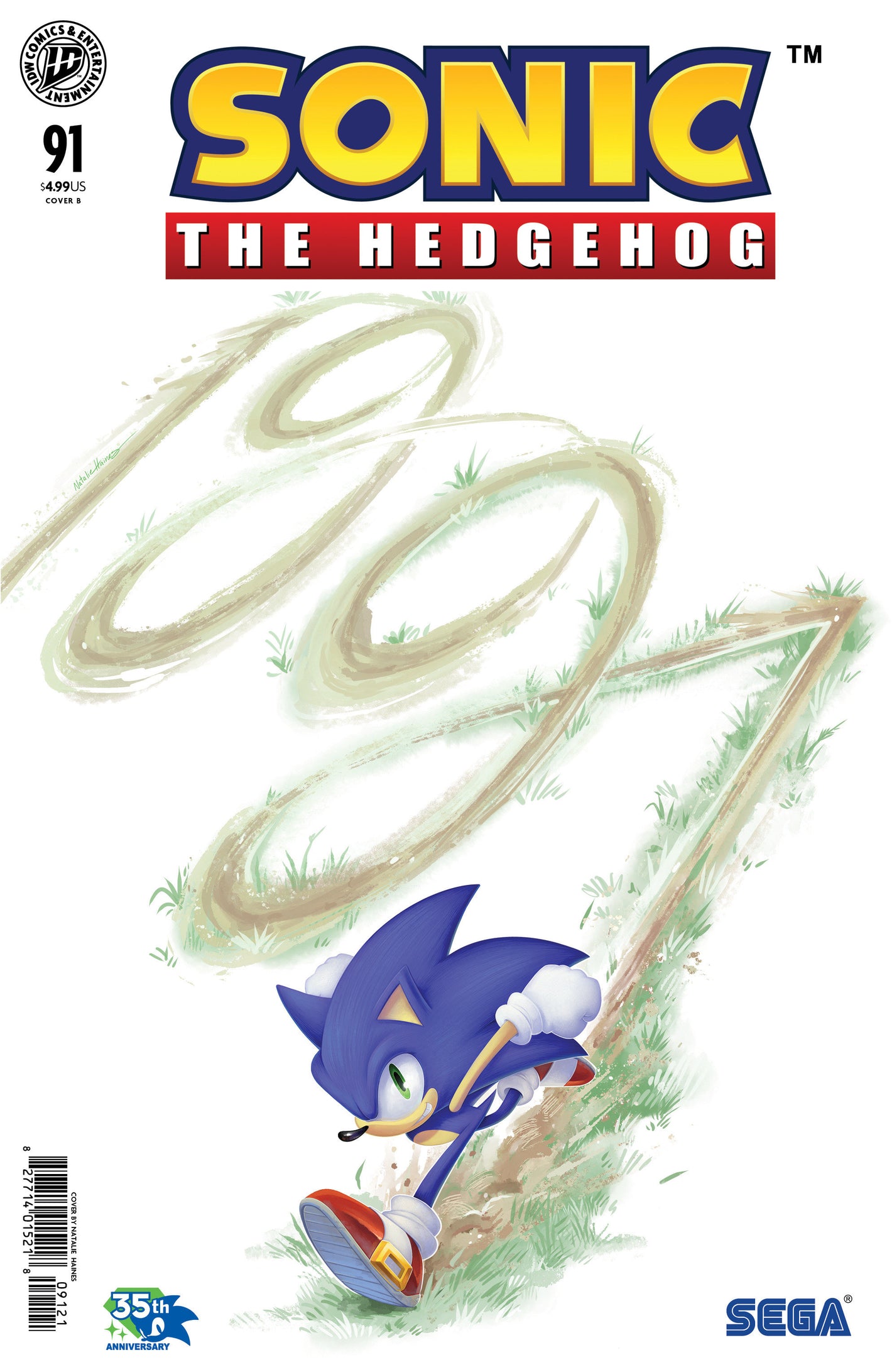 SONIC THE HEDGEHOG #91 VARIANT B (HAINES) 10/28/2026