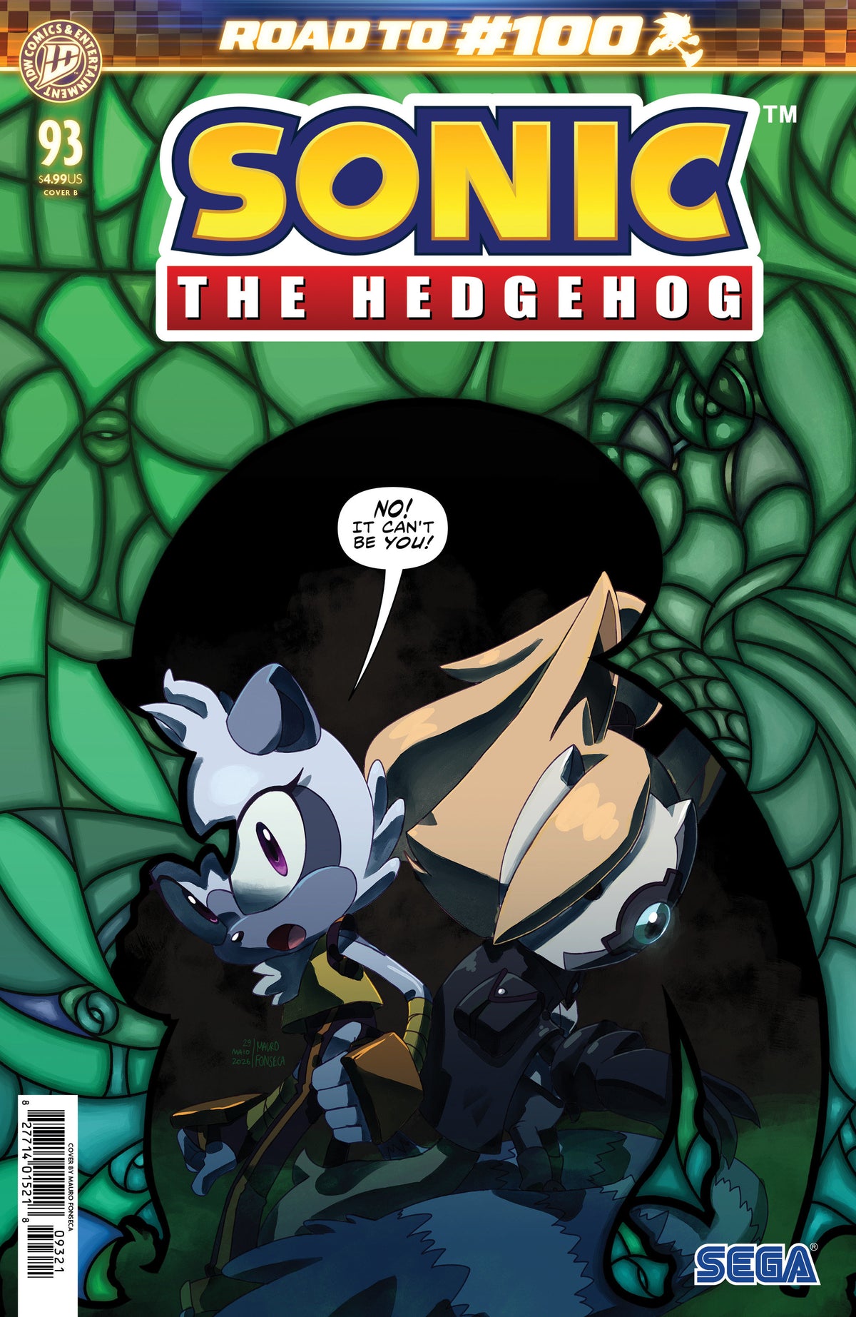 SONIC THE HEDGEHOG #93 VARIANT B (FONSECA) 01/20/2027