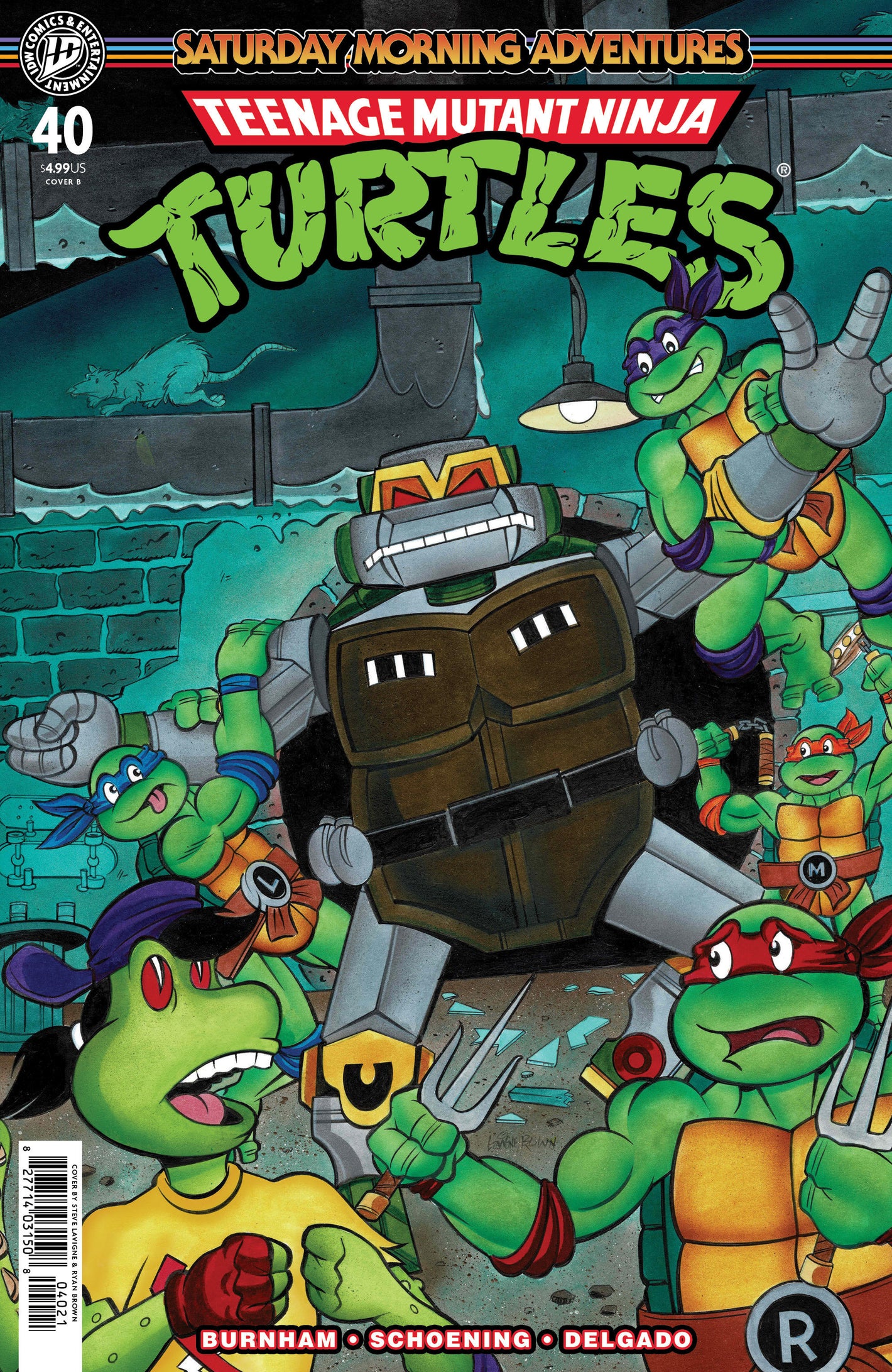 TEENAGE MUTANT NINJA TURTLES: SATURDAY MORNING ADVENTURES #40 VARIANT B (LAVIGNE) 08/26/2026