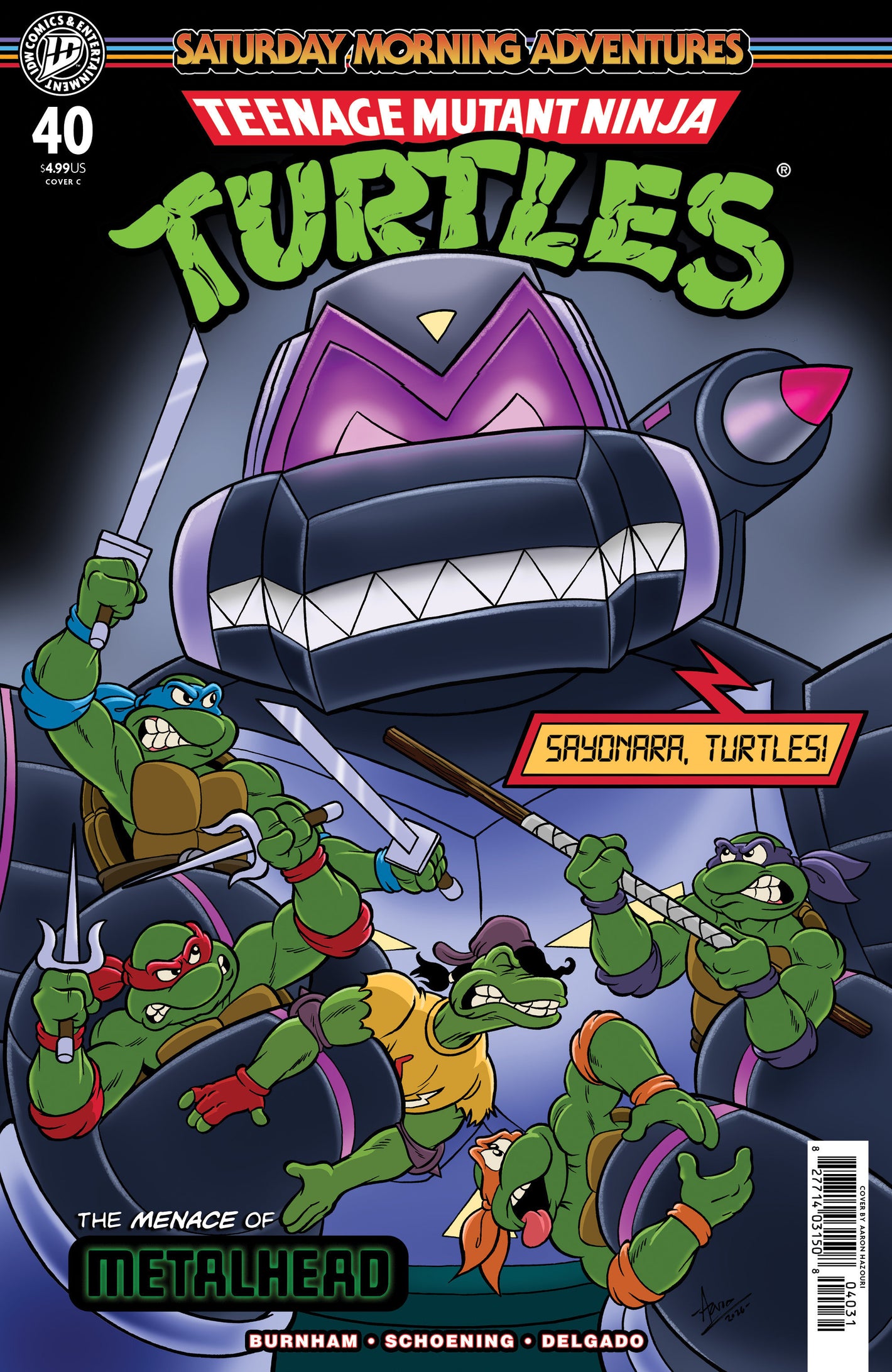 TEENAGE MUTANT NINJA TURTLES: SATURDAY MORNING ADVENTURES #40 VARIANT C (HAZOURI) 08/26/2026