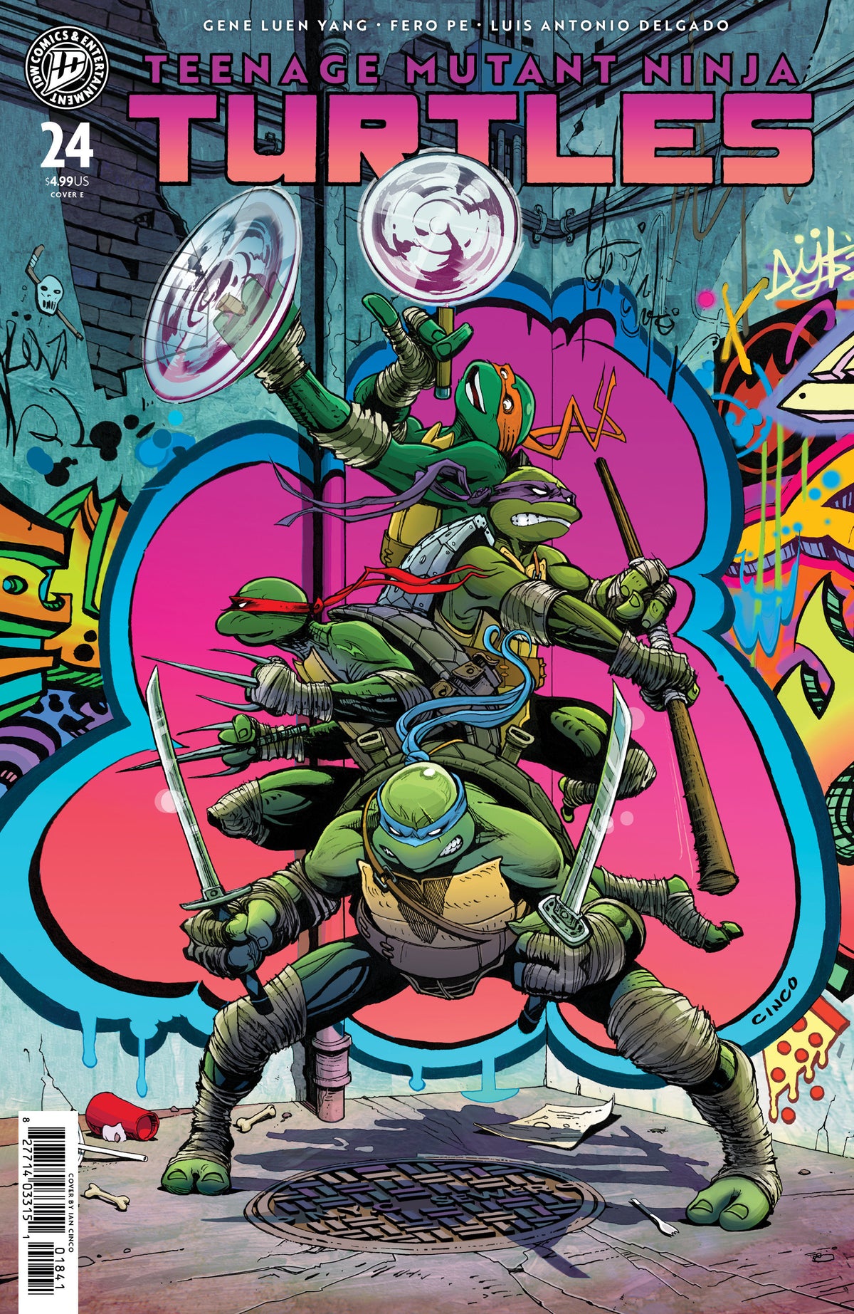 TEENAGE MUTANT NINJA TURTLES #24 VARIANT E (CINCO) 11/11/2026
