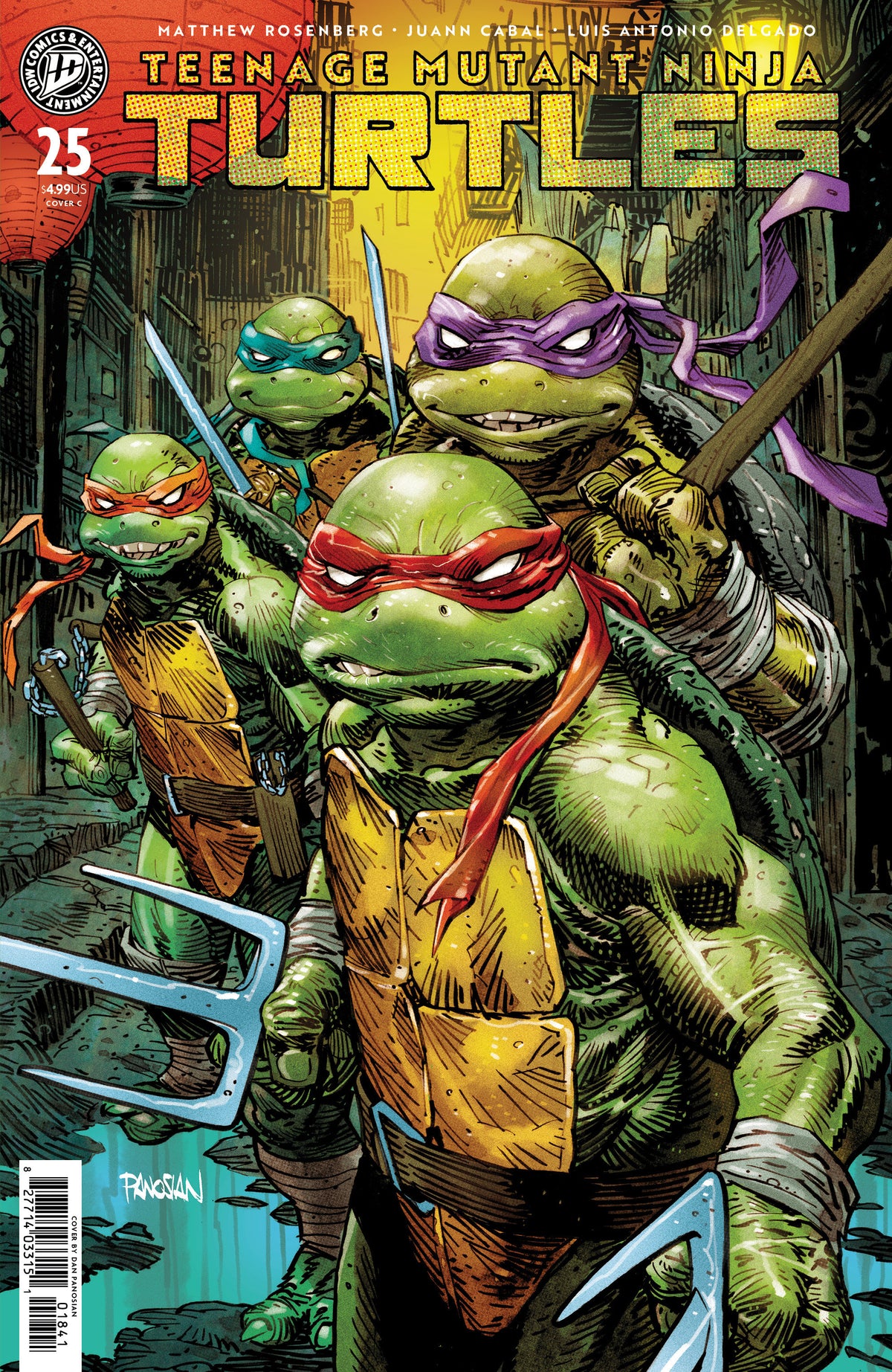 TEENAGE MUTANT NINJA TURTLES #25 VARIANT C (PANOSIAN) 01/13/2027