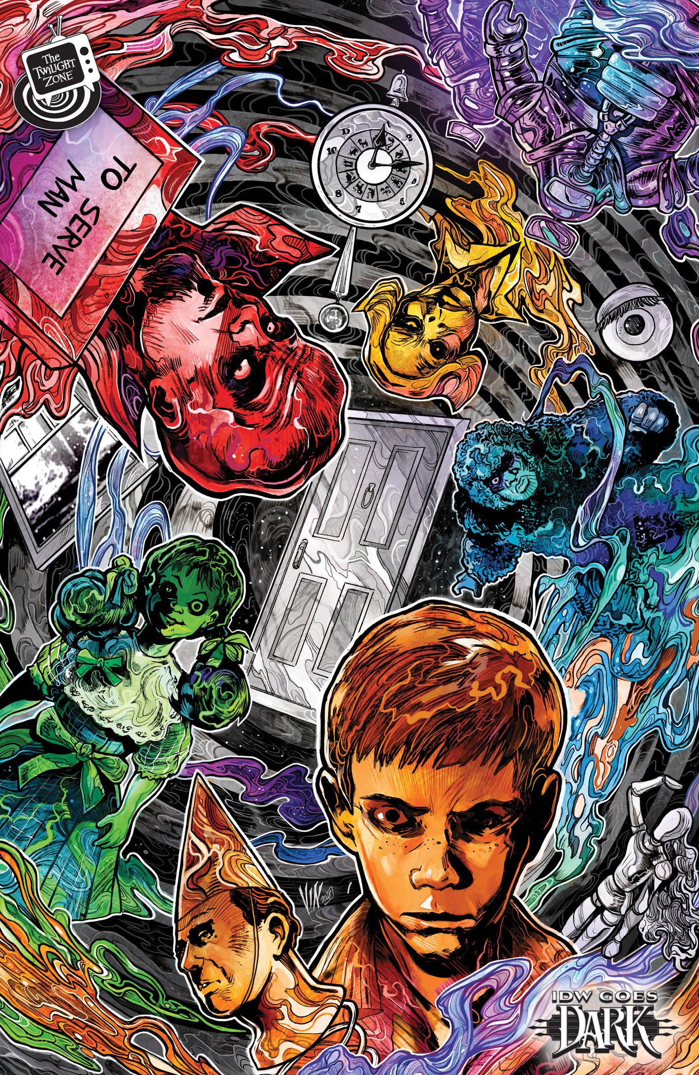 THE TWILIGHT ZONE #11 VARIANT C (RICCARDI IDW GOES DARK VARIANT) 10/21/2026