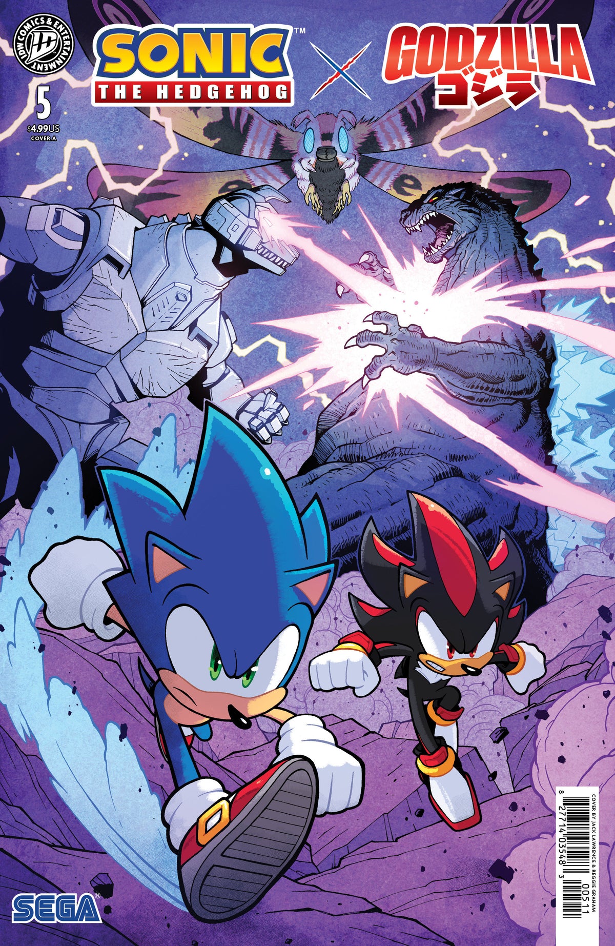 SONIC THE HEDGEHOG X GODZILLA #5 COVER A (LAWRENCE) 12/16/2026