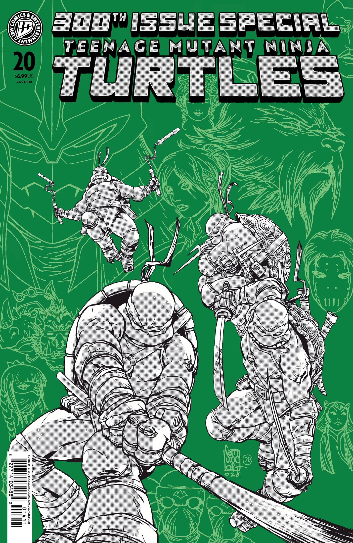 TEENAGE MUTANT NINJA TURTLES #20: 300TH ISSUE SPECIAL 1/100 GIUSEPPE CAMUNCOLI VARIANT 07/22/2026