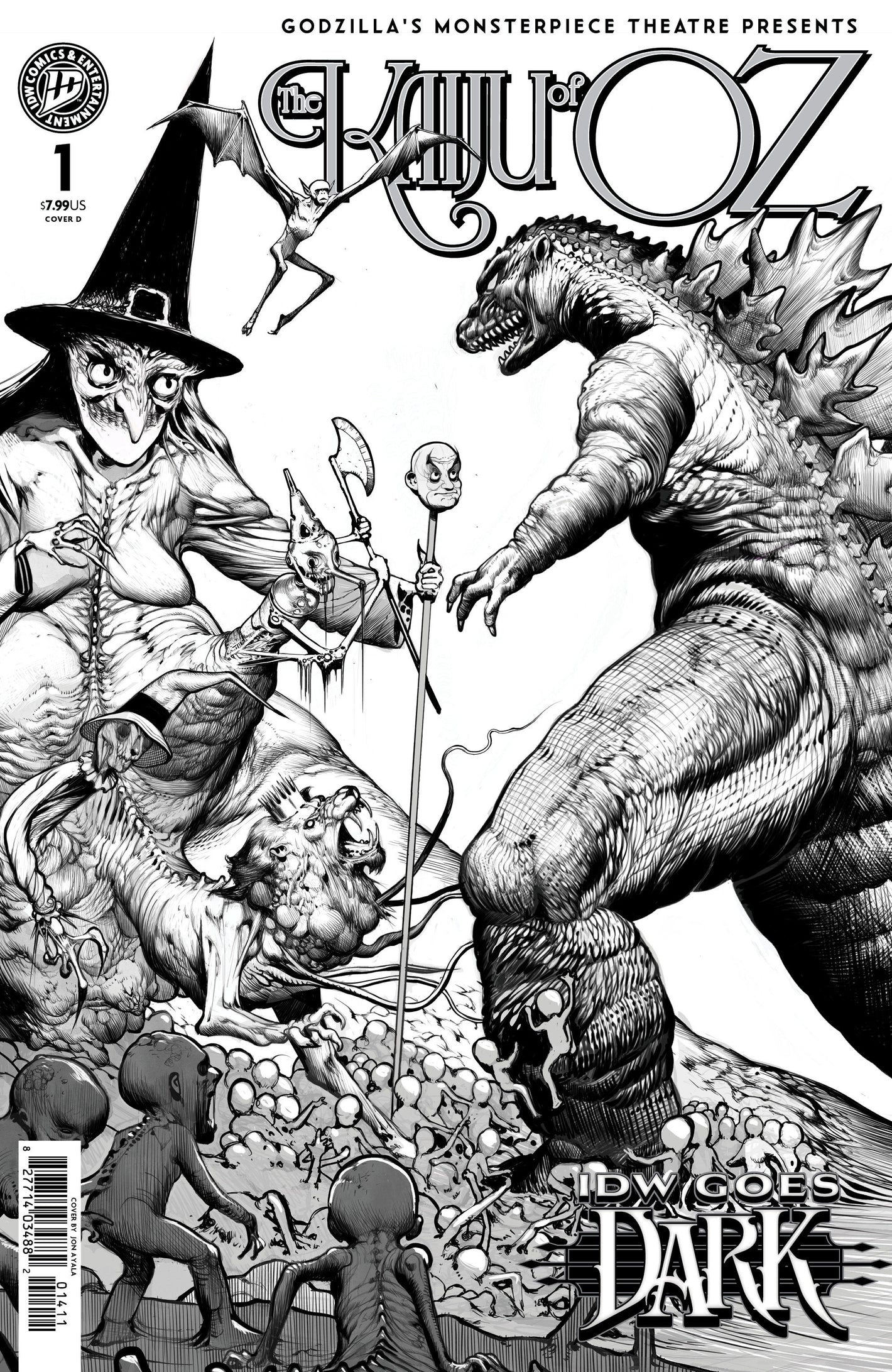 Godzillas Monsterpiece Theatre Presents: The Kaiju of Oz Variant D (Ayala IDW Goes Dark Variant) 10/07/2026