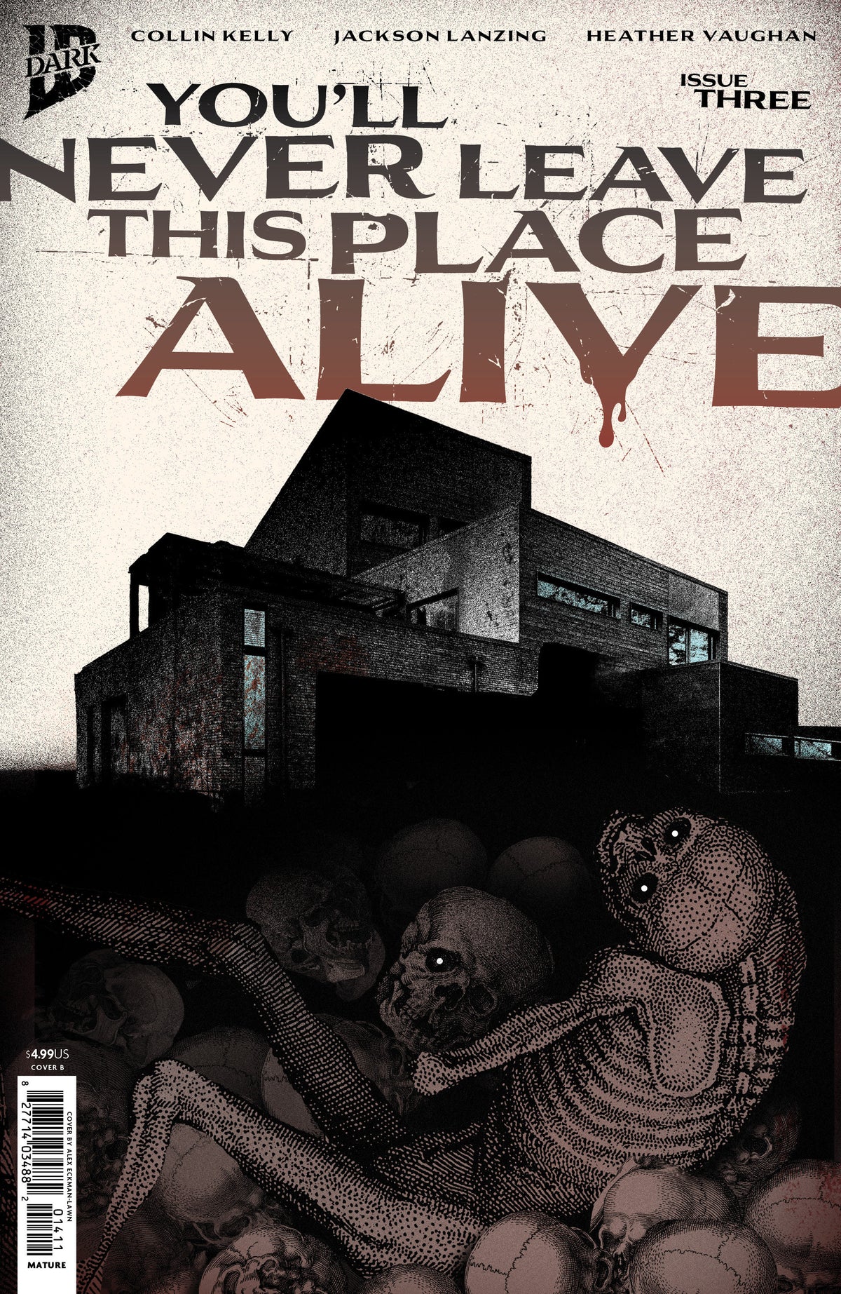 YOU'LL NEVER LEAVE THIS PLACE ALIVE #3 VARIANT B (ECKMAN-LAWN COVER SET) 01/13/2027