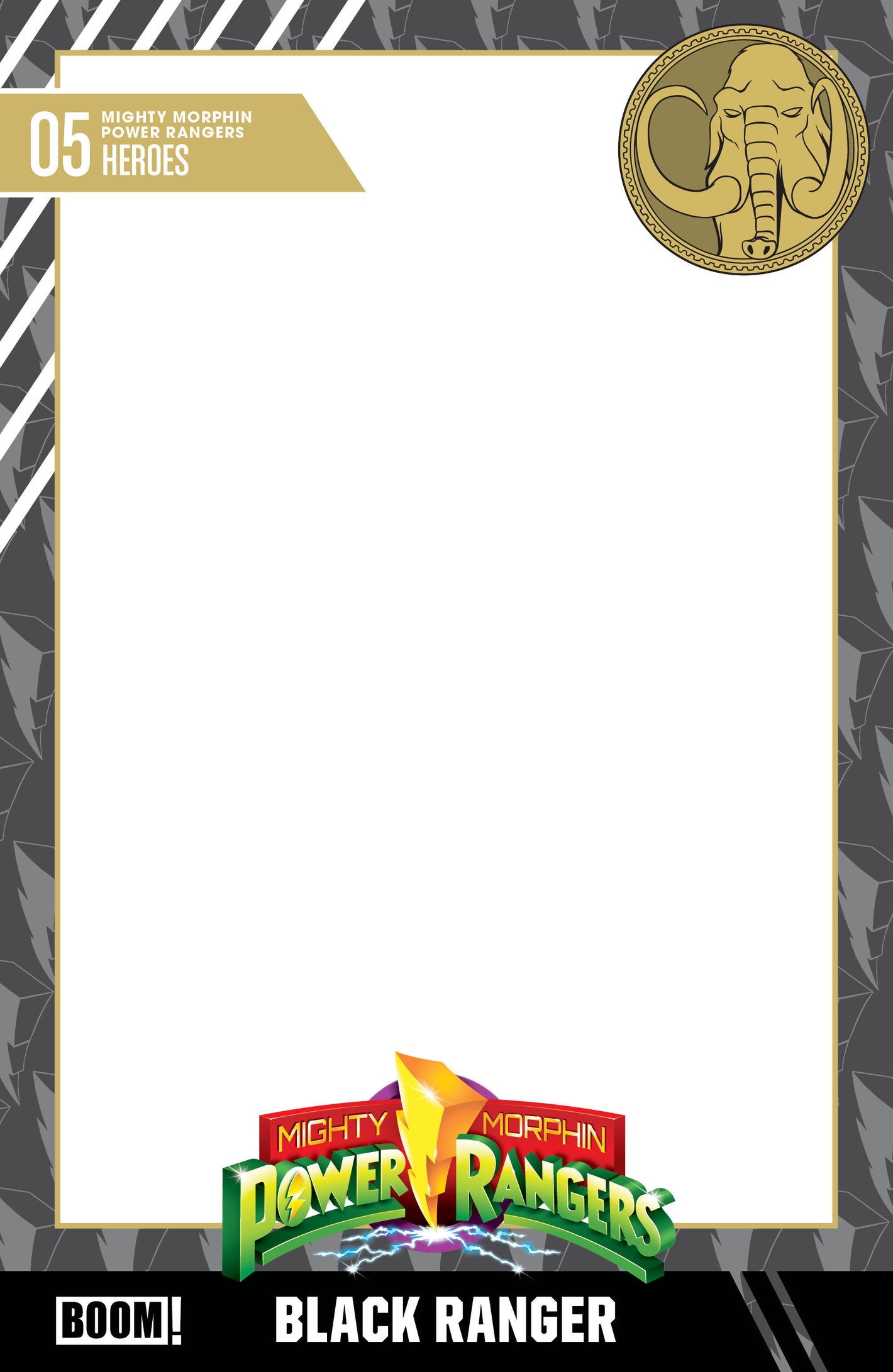 MIGHTY MORPHIN POWER RANGERS (2026) #5 D TRADING CARD BLANK SKETCH VARIANT 10/28/2026