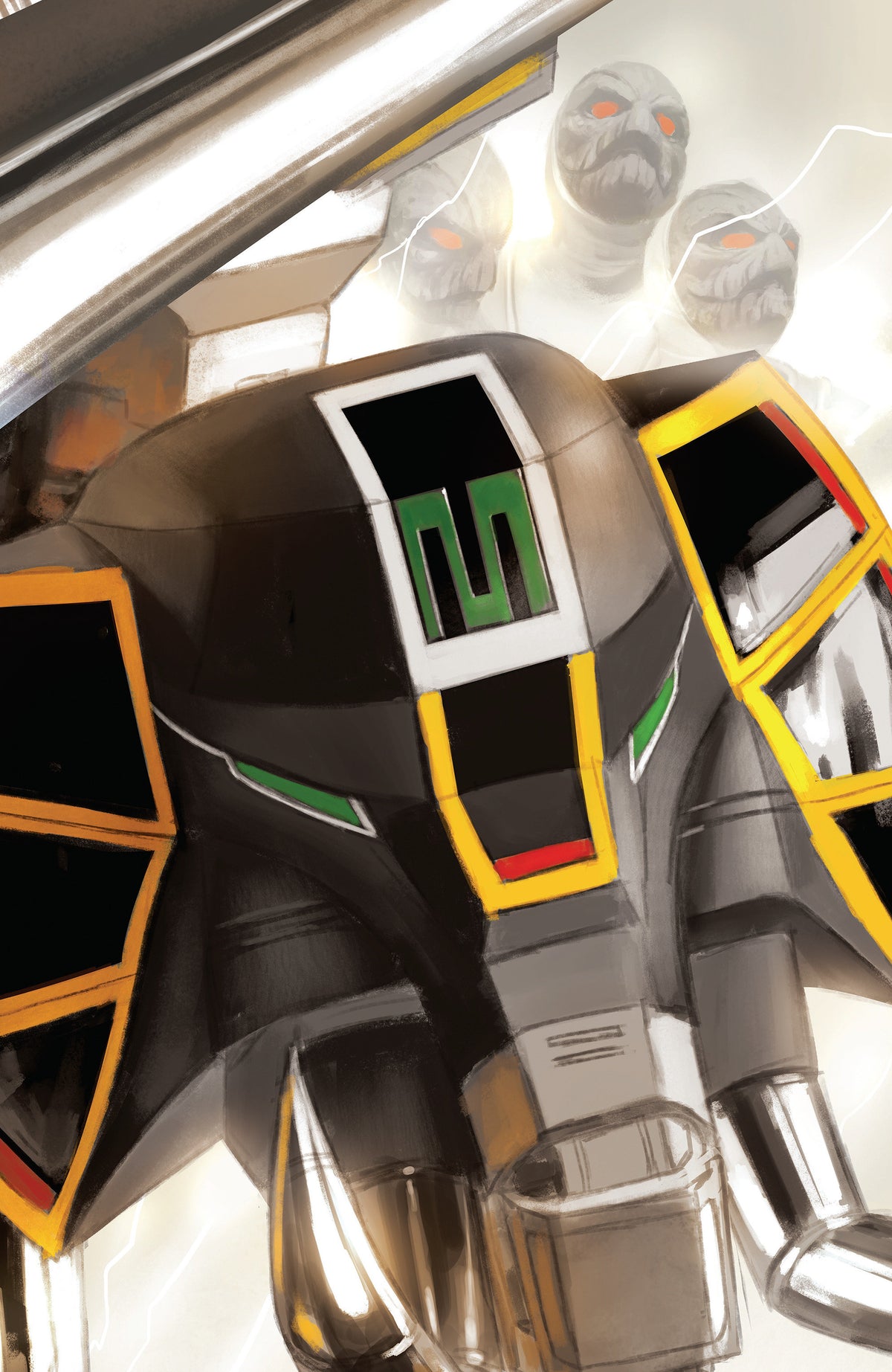 MIGHTY MORPHIN POWER RANGERS (2026) #6 C MEGAZORD CARD STOCK CONNECTING VARIANT (FULL ART, MERCADO) 11/25/2026