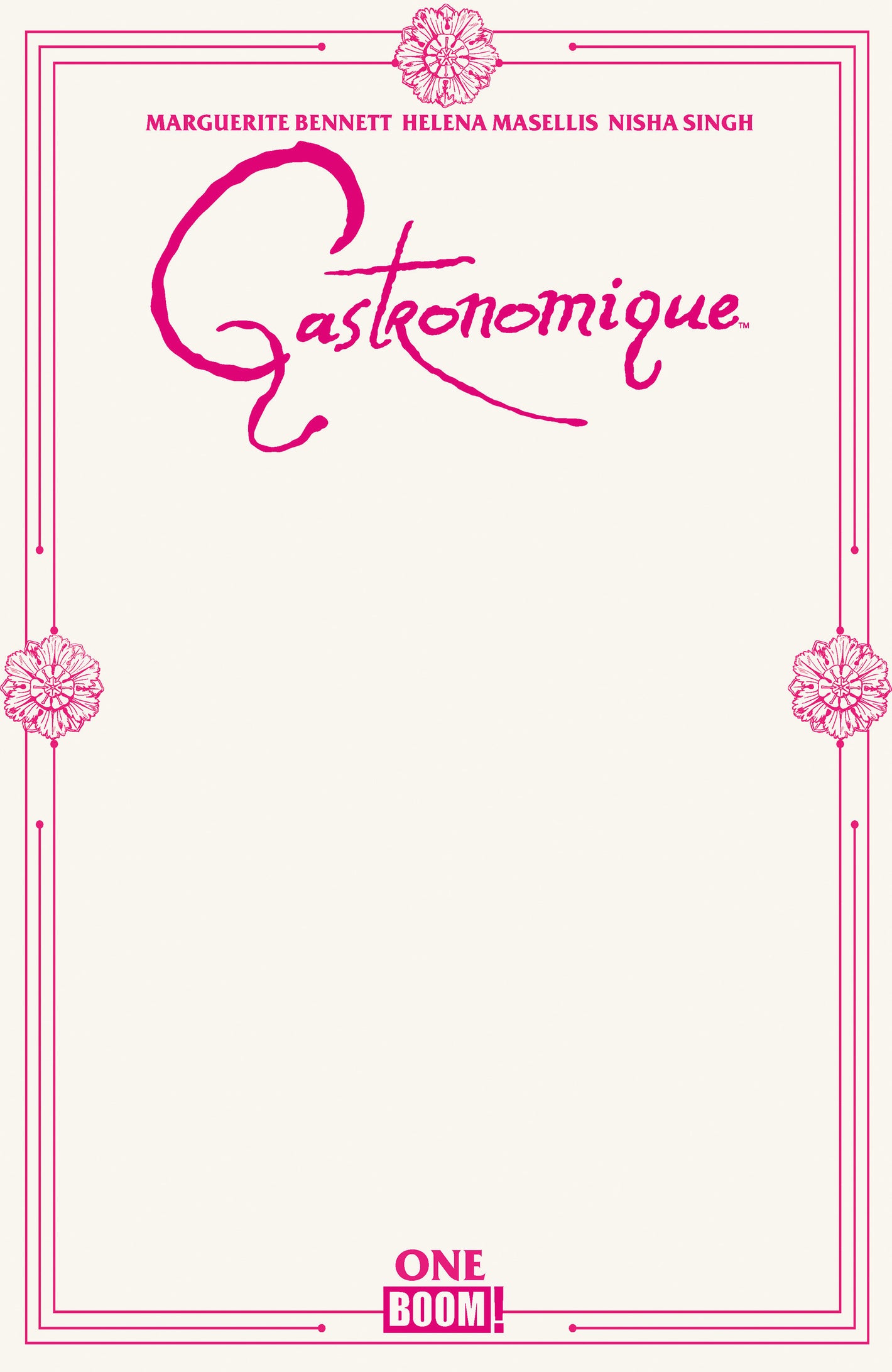 GASTRONOMIQUE #1 D BLANK SKETCH VARIANT 08/12/2026