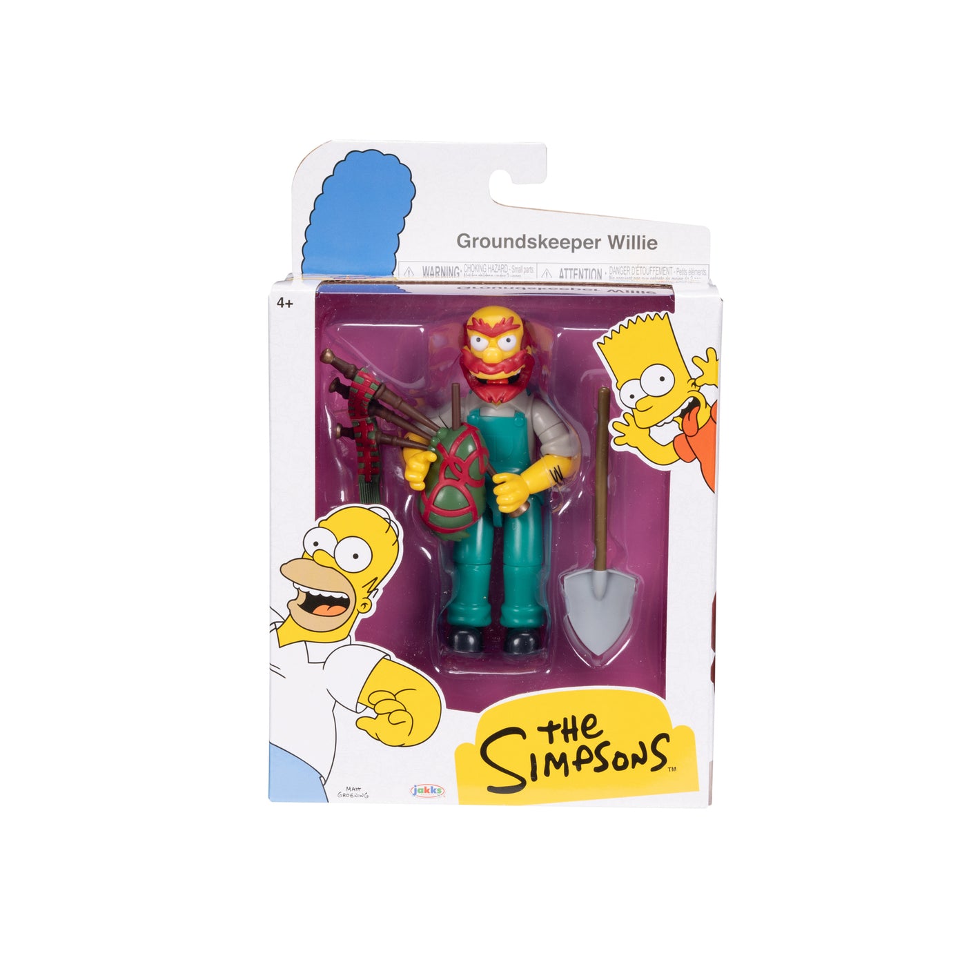 JAKKS PACIFIC - SIMPSONS 5” WAVE 1 - GROUNDSKEEPER WILLY