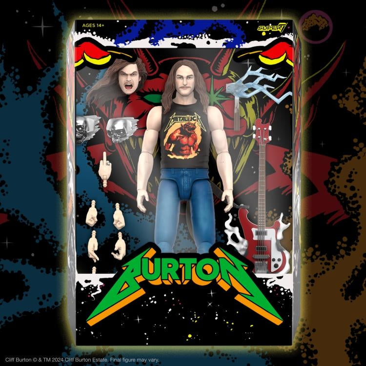 SUPER 7 - ULTIMATES - METALLICA CLIFF BURTON SUPERHERO POSTER