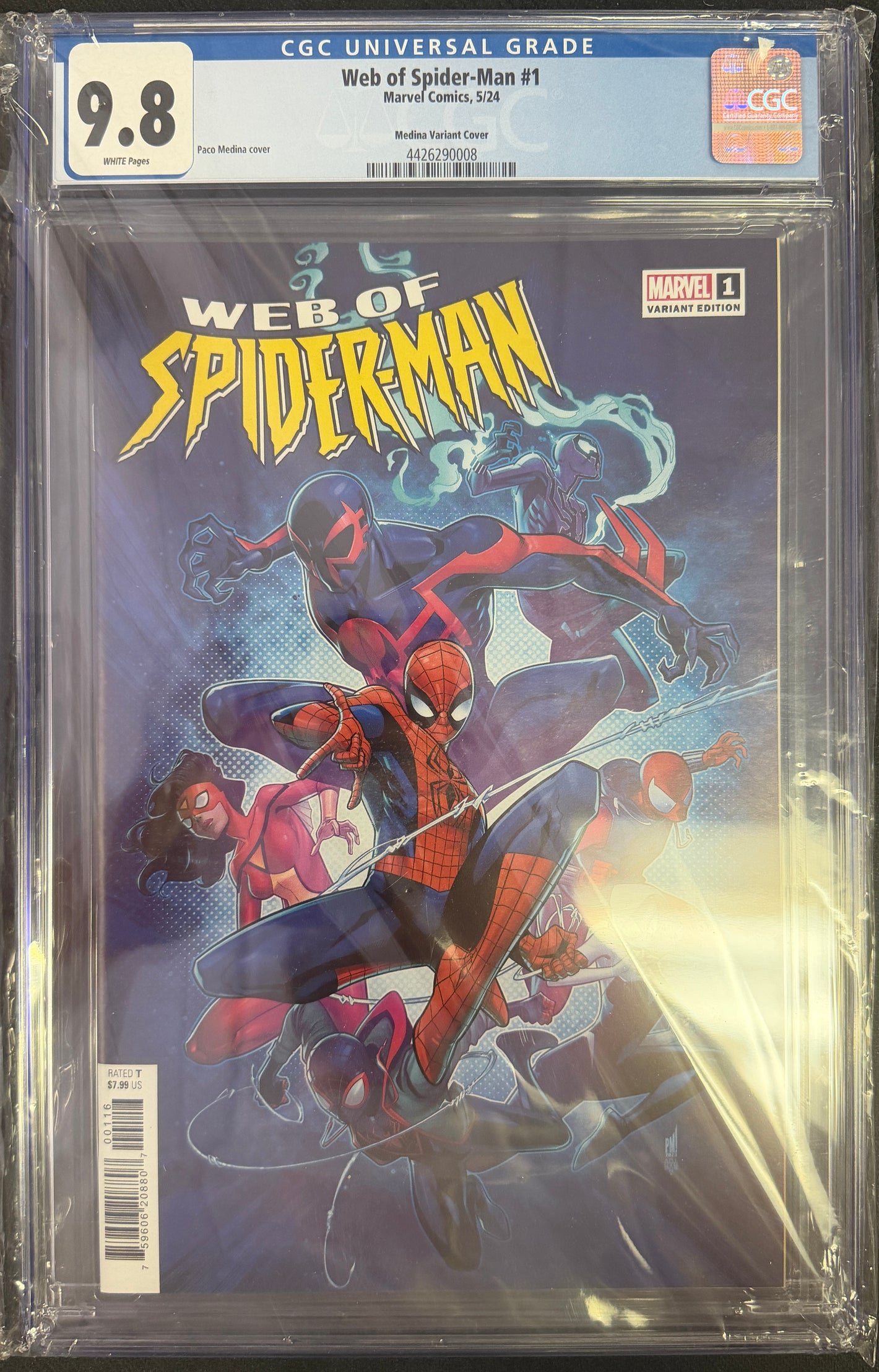 WEB OF SPIDER-MAN #1 PACO MEDINA 1/25 CAR CGC 9.8