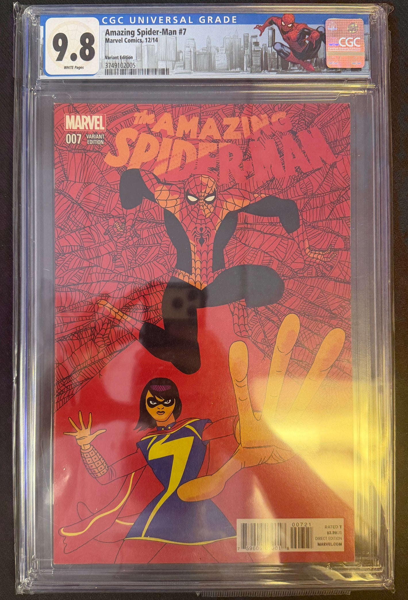 AMAZING SPIDER-MAN #7 JAVIER PULIDO 1/25 VAR CGC 9.8
