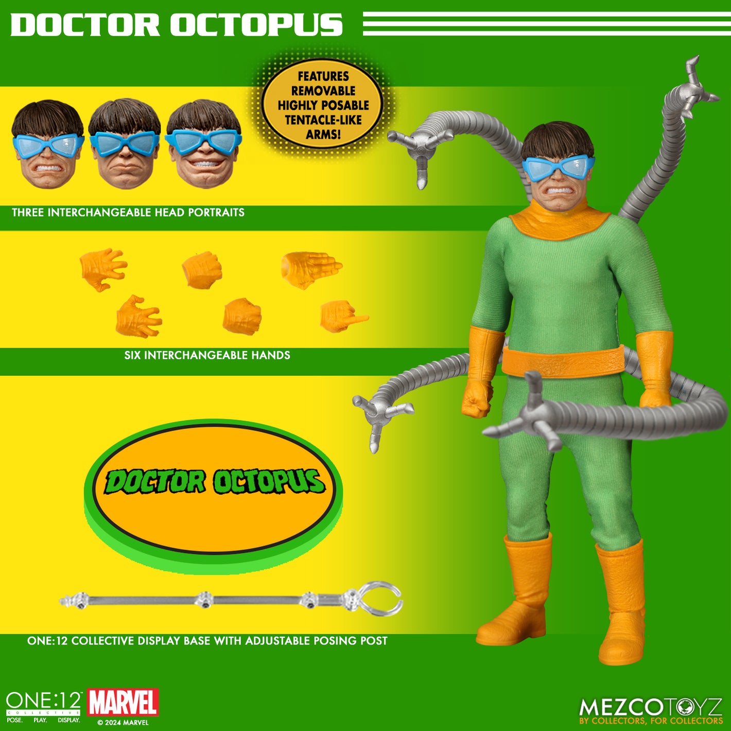 MEZCO ONE 12 - MARVEL - DOCTOR OCTOPUS (MAR 2025)