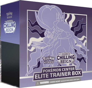 POKEMON TCG - SWORD & SHIELD CHILLING REIGN - SHADOW RIDER CALYREX POKEMON CENTER ELITE TRAINER BOX