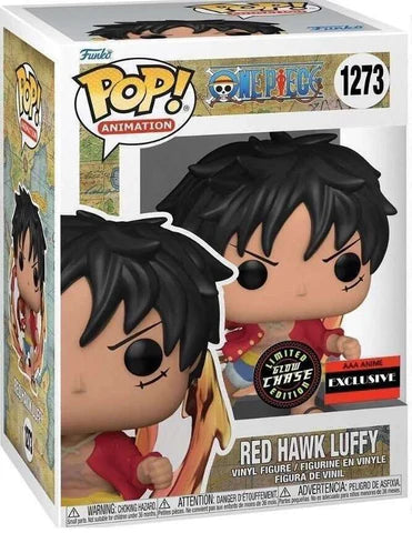 FUNKO POP! - ONE PIECE - RED HAWK LUFFY GITD CHASE EXCLUSIVE