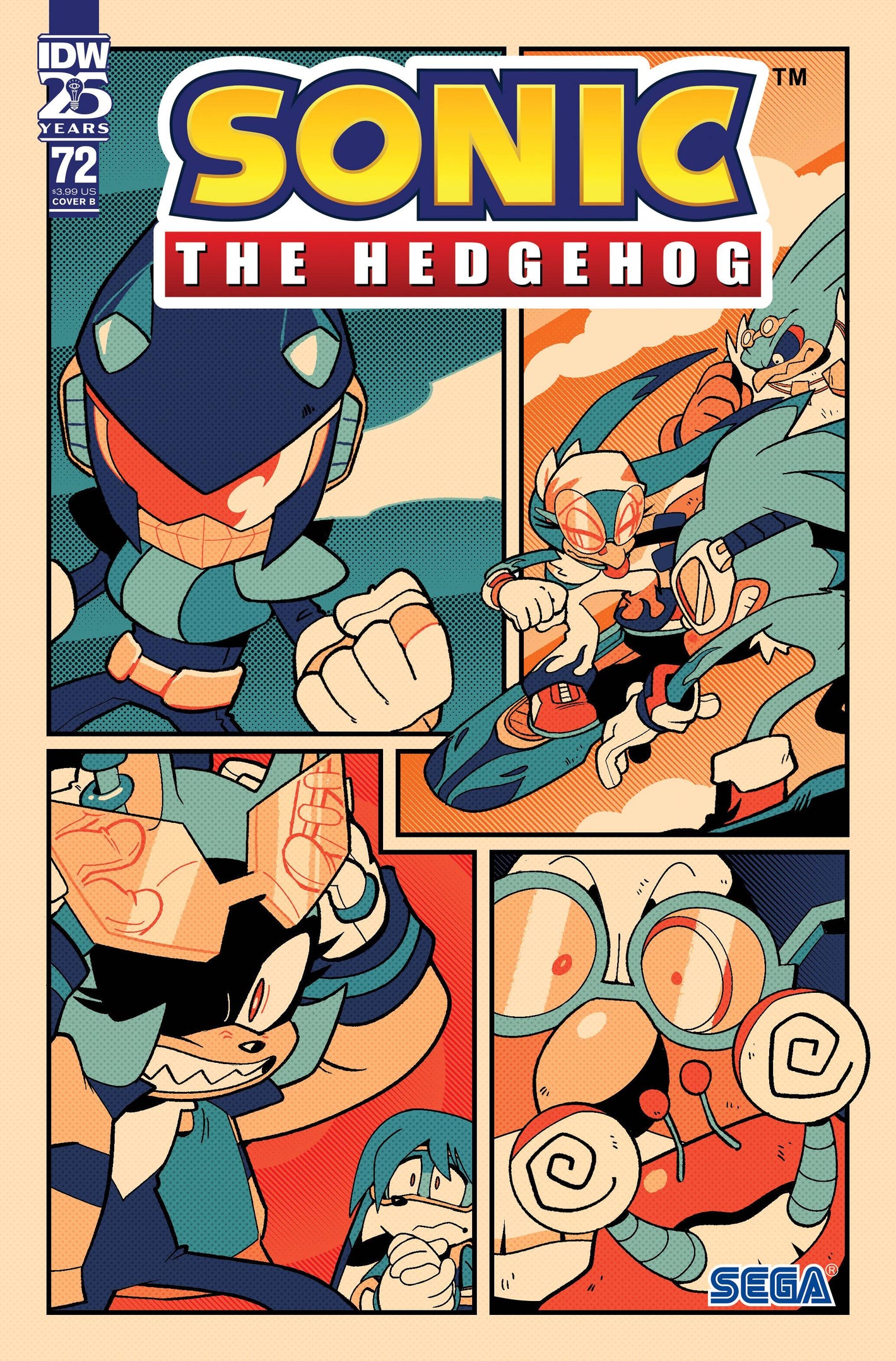 SONIC THE HEDGEHOG #72 CVR B ROTHLISBERGER