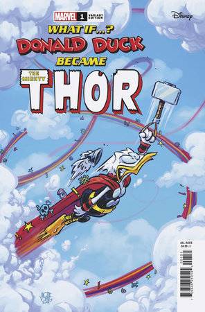 WHAT IF DONALD DUCK BECAME THOR #1 SKOTTIE YOUNG VAR