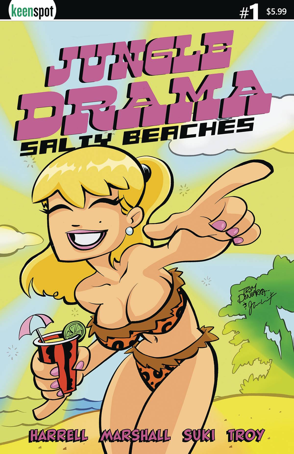 JUNGLE DRAMA SALTY BEACHES #1 CVR D TROY DONGARRA