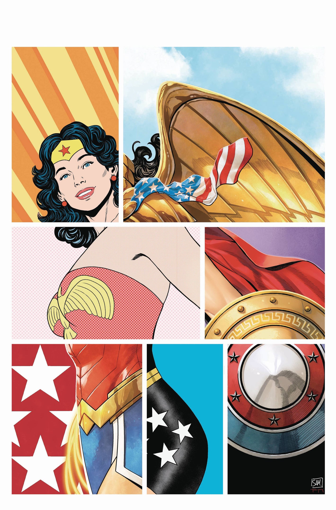 WONDER WOMAN UNCOVERED #1 OS CVR A DANIEL SAMPERE