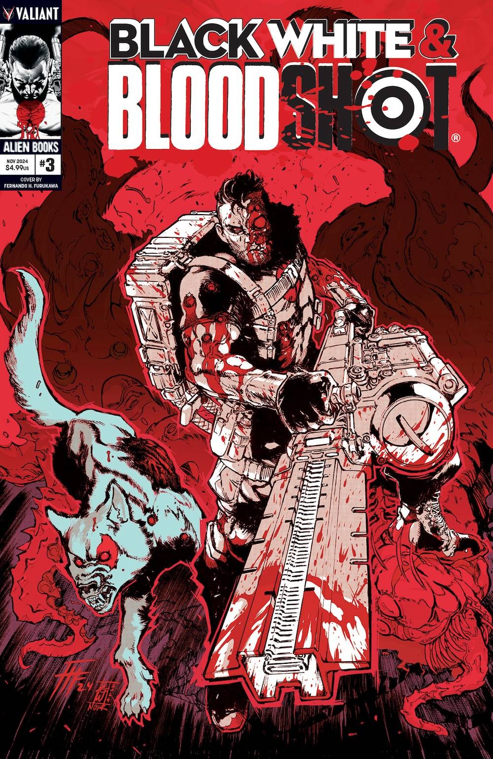 BLACK WHITE & BLOODSHOT #3 (OF 4) CVR B FURUKAWA (MR)