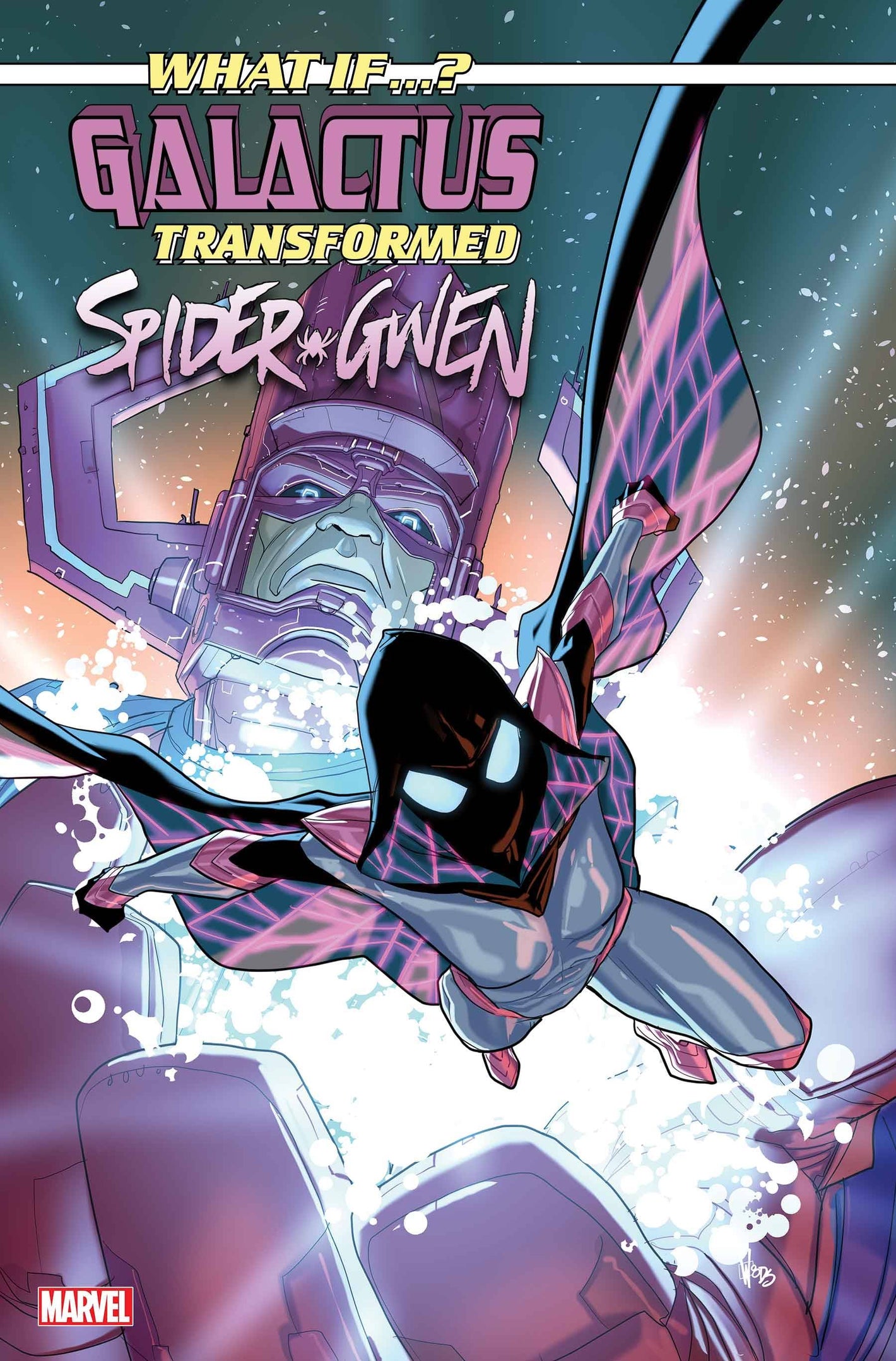 WHAT IF GALACTUS TRANSFORMED SPIDER-GWEN #1 PETE WOODS VAR