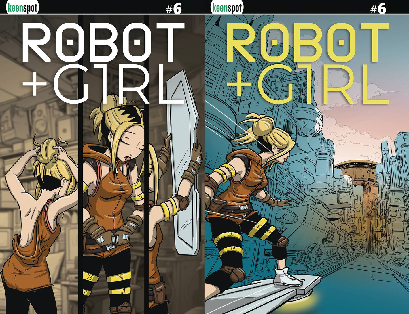 ROBOT + GIRL #6 CVR C  MIKE WHITE HOLOFOIL FLIP