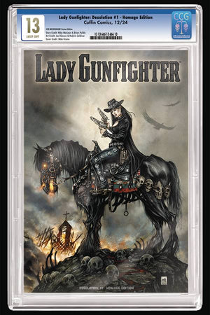 LADY GUNFIGHTER DESOLATION #1 CVR D KROME HOMAGE SLABBED ED