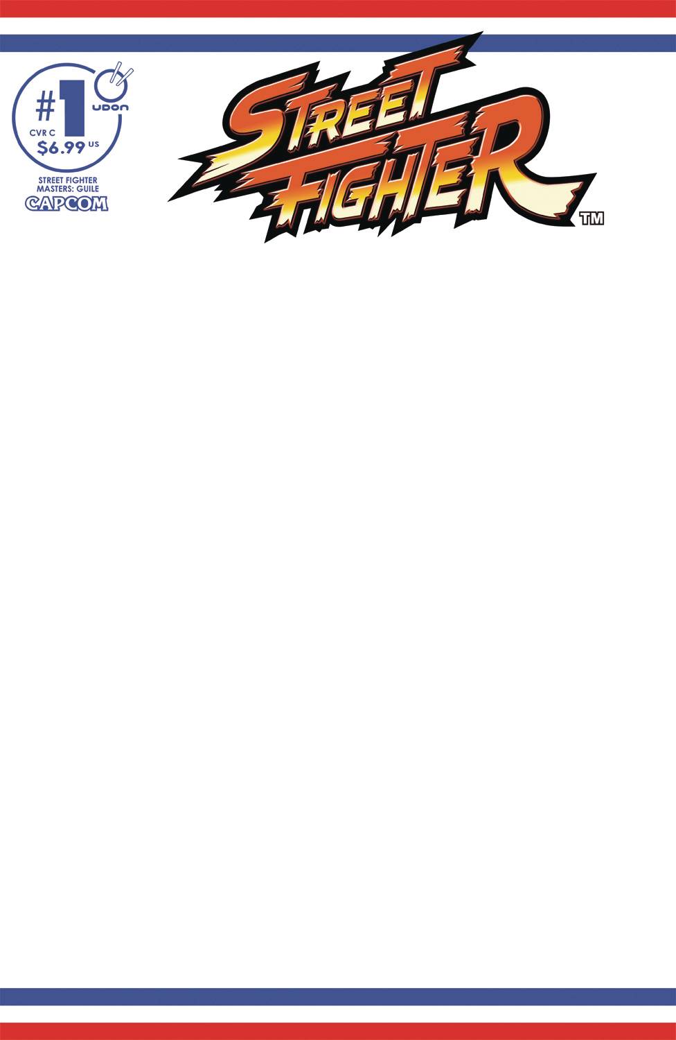 STREET FIGHTER MASTERS GUILE #1 CVR C BLANK SKETCH -2