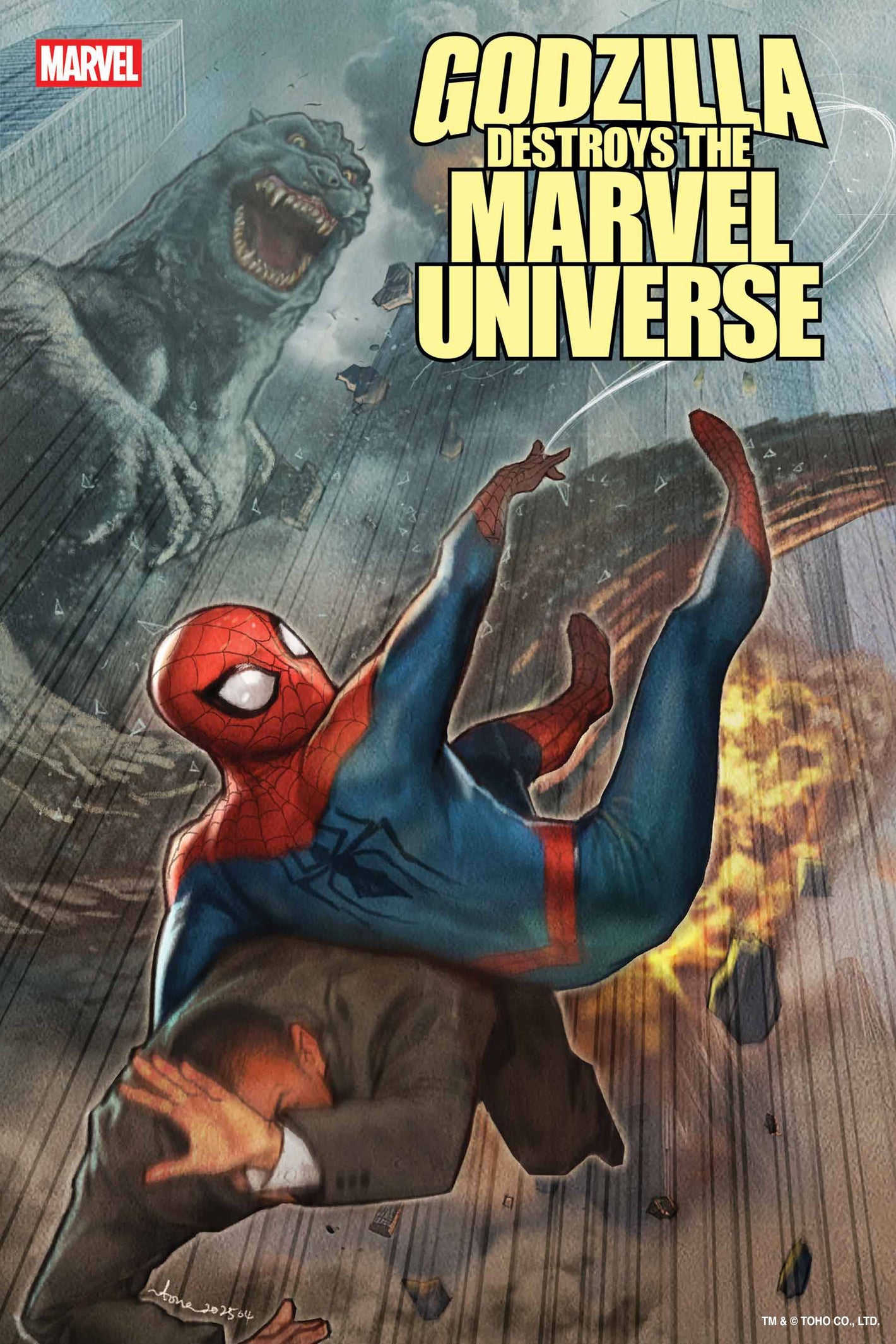 GODZILLA DESTROYS THE MARVEL UNIVERSE #2 STONEHOUSE VAR 8/20/2025