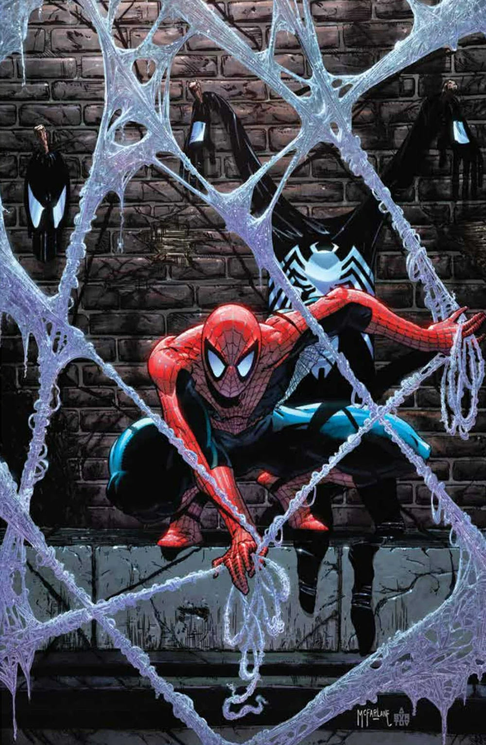 SYMBIOTE SPIDER-MAN #1 TODD MCFARLANE VIRGIN FOIL VARIANT FANEXPO EXCLUSIVE