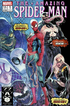 AMAZING SPIDER-MAN #1 (LEGACY #802) JAMAL CAMPBELL VARIANT B