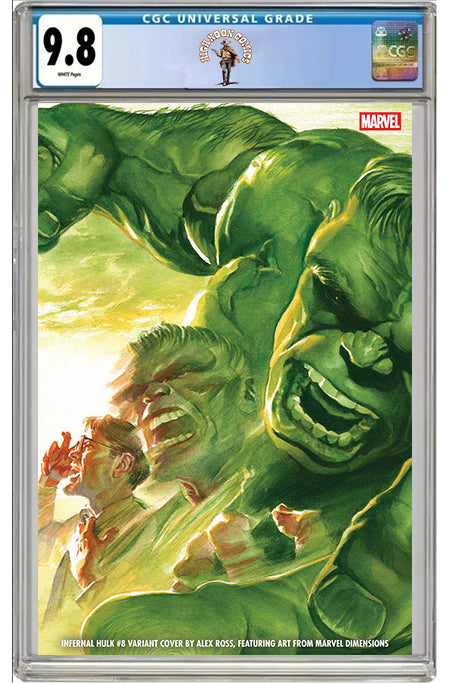 INFERNAL HULK #8 ALEX ROSS MARVEL DIMENSIONS VARIANT CGC 9.8