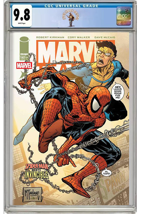 MARVEL TEAMUP #14 FACSIMILE EDITION CVR D TODD MCFARLANE & DAVE MCCAIG VAR CGC 9.8