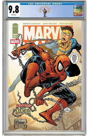 MARVEL TEAMUP #14 FACSIMILE EDITION CVR D TODD MCFARLANE & DAVE MCCAIG VAR CGC 9.8