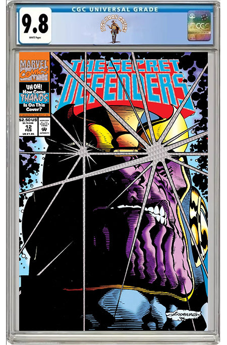 SECRET DEFENDERS #12 FOIL COVER (1994) CGC 9.8