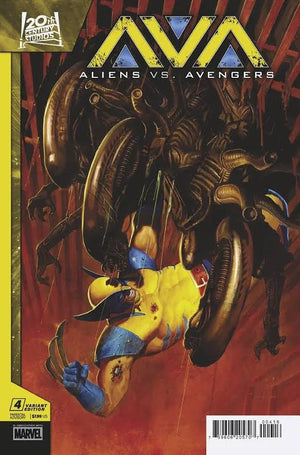 AVENGERS VS ALIENS #4 1/25 E.M. GIST VARIANT