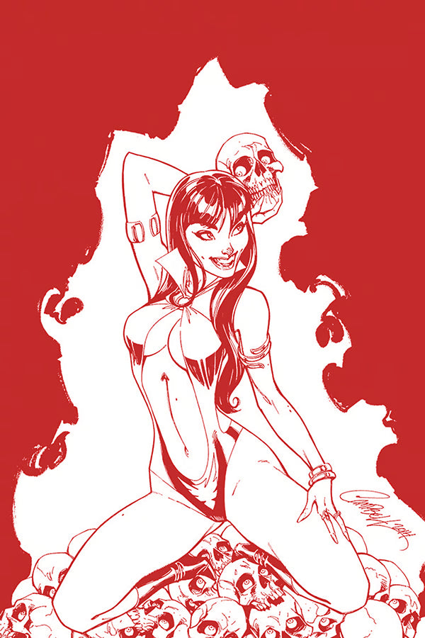 VAMPIRELLA #3 J SCOTT CAMPBELL "CRIMSON BLOOD" RED VIRGIN VARIANT