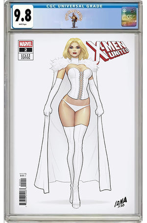 X-MEN UNITED #2 DAVID NAKAYAMA COLOR BLOCK WHITE VARIANT CGC 9.8